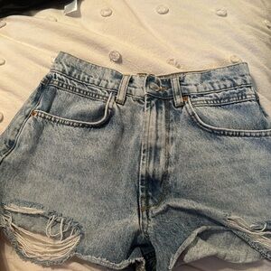 size 25 kittenish jean shorts; they are too small now